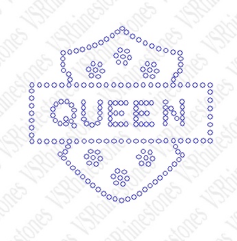 Queen - emblem Rhinestone Transfer